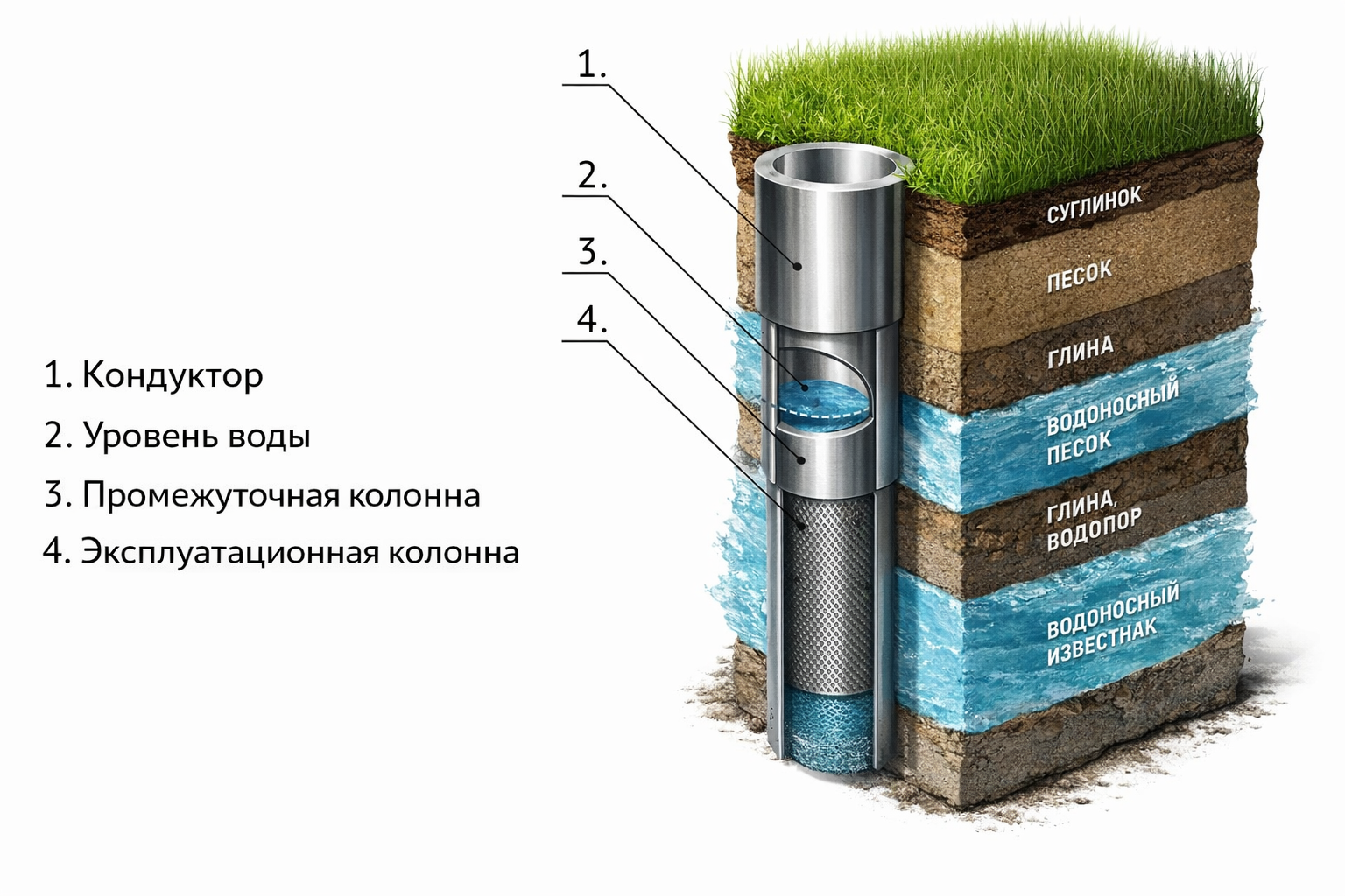 Двухколонная скважина